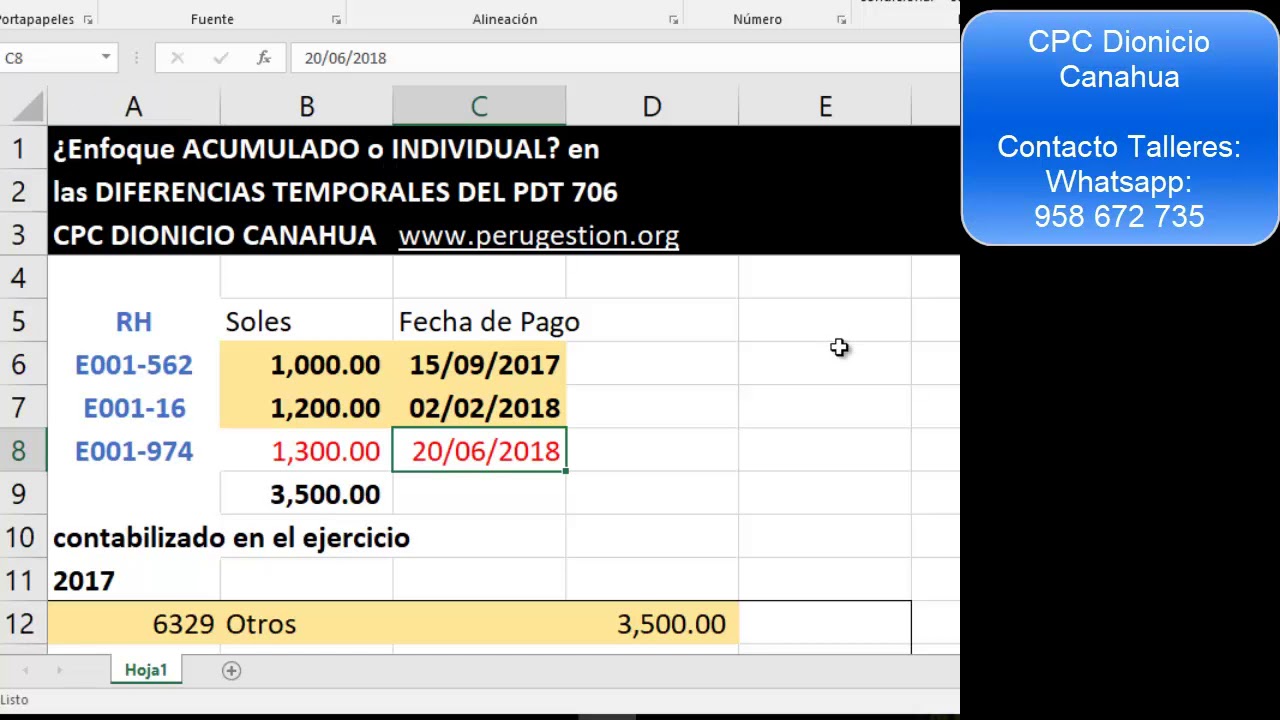 PDT 706 Impuesto a la Renta Uso de la Casilla 103 en el Reparo por ...