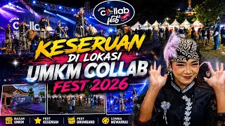 KESERUAN DI LOKASI UMKM COLLAB FEST 2026 DI HALAMAN KANTOR KECAMATAN GRABAG MAGELANG