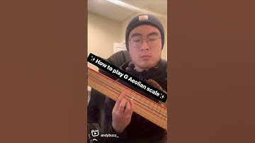 How to play G Aeolian scale