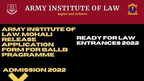 Admission 2022! AIL, MOHALI ! Application form release @insidermantra