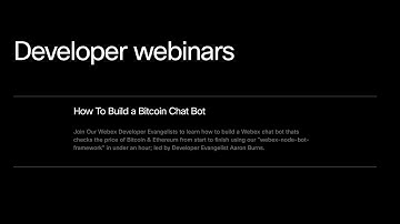 Cisco Webex Teams – CoinPrice/Bot Demo.