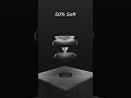 0% vs 100% 3D Cone Soft Body Simulation #3d #shorts #satisfying #blender