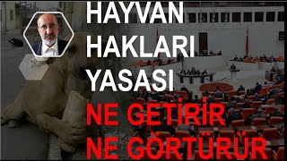 HAYVAN HAKLARI YASASI NE GETİRİR NE GÖTÜRÜR