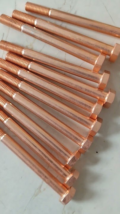 A286 1.4529 hex bolts with brass surface treatment