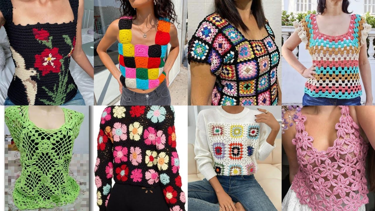 Most Beautiful & Trending Crochet Top Blouse New Design Ideas 2025 