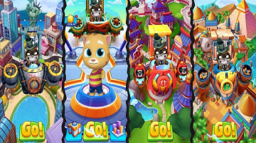 Talking Tom Hero Dash ~ Ultra Ginger Discover all the heroes (Android/iOS) Gameplay