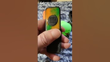 The Halloween Fidget Slider 3d printed in black  pla with GID resin inlay by FD-EDC  #shorts