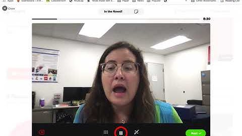How to use FlipGrid for In The News Activity!