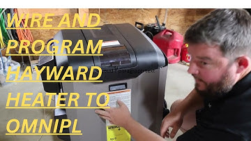 How to wire and program Hayward Pool Heater with automation.
