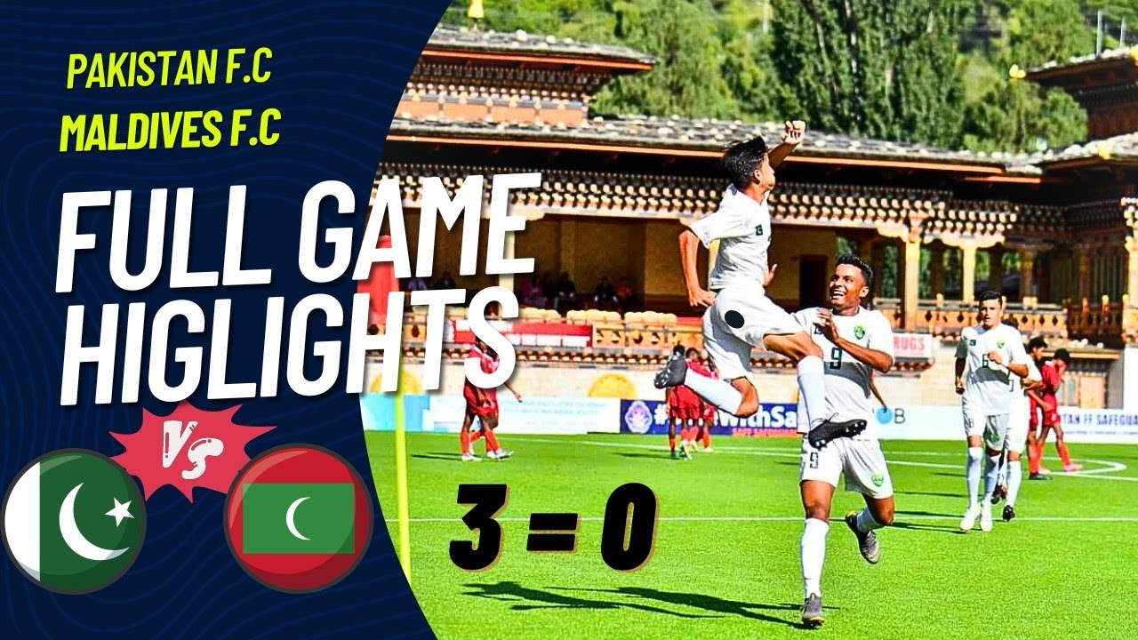 Pakistan Vs Maldives football highlights match today || championship 2023 