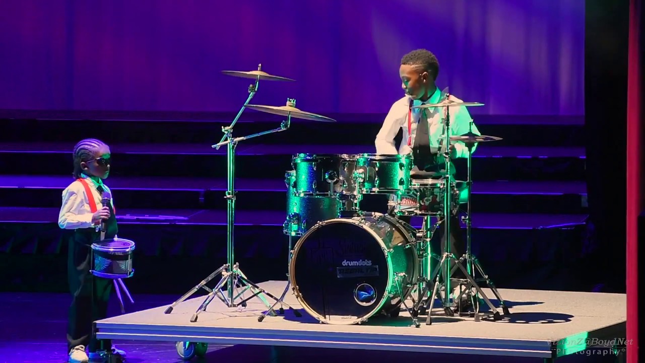 Atlanta Drum Academy Drum Line Performance playing I Gotta Feeling by