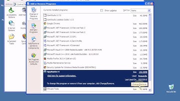 How to uninstall SpyHunter 4 on Windows XP