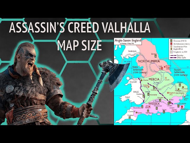 map of assassin's creed valhalla compared to modern england : r/MapPorn