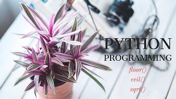 Python Programming: Tutorial 8: floor() | ceil() | sqrt()