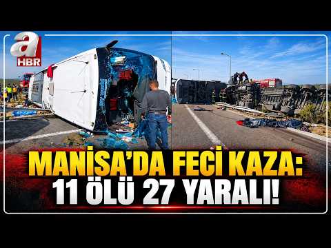 Tragic Accident in Manisa! Passenger Bus Collides with Semi-Truck: 11 Dead, 27 Injured! | A Haber