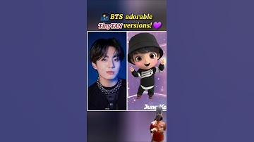 BTS TinyTAN versions!💜#shorts #bts #jungkook #jimin #jin #jhope #suga #rm #v #viral #ytshorts #yt