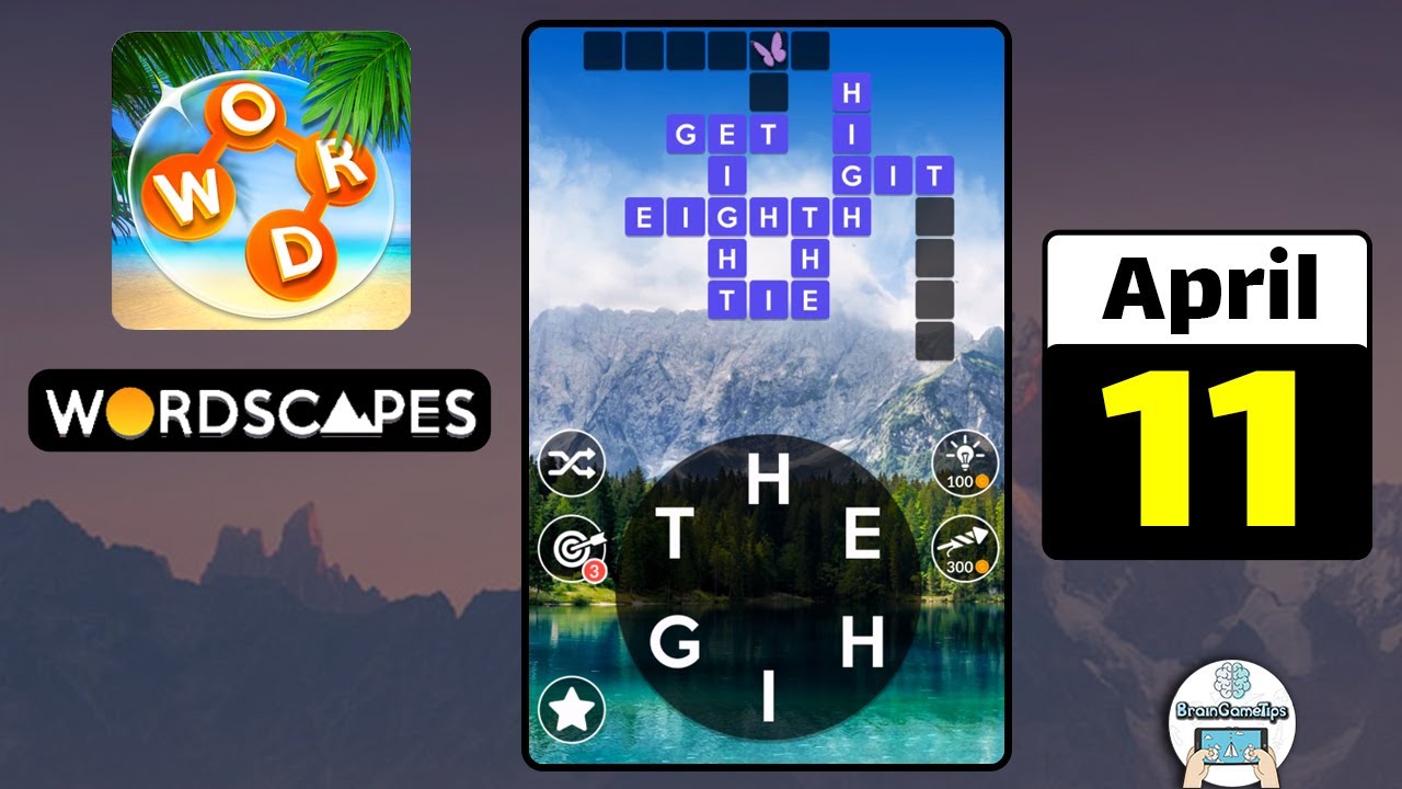 Wordscapes Daily Puzzle April 11 2022 Answer YouTube