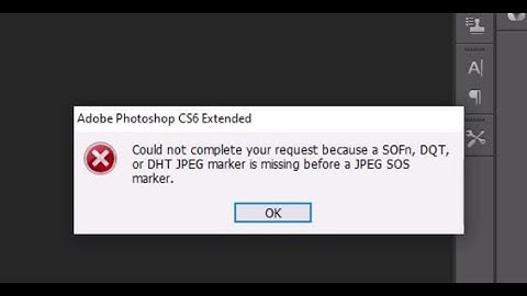 Solved: Could not complete your request because a SOFn, DQT, or DHT JPEG marker in less than #30sec.