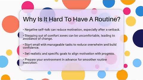 Why Is It Hard To Have A Routine? - The Personal Growth Path