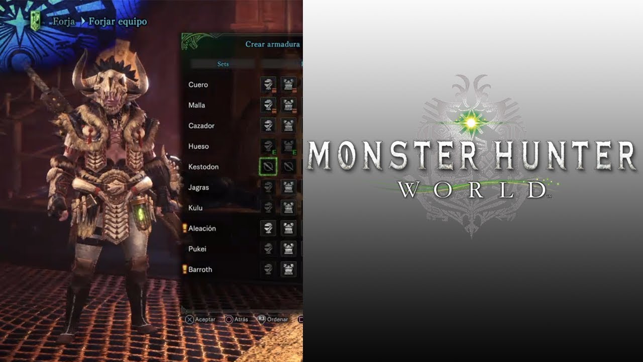 Guia Monster Hunter Armadura de Hueso YouTube