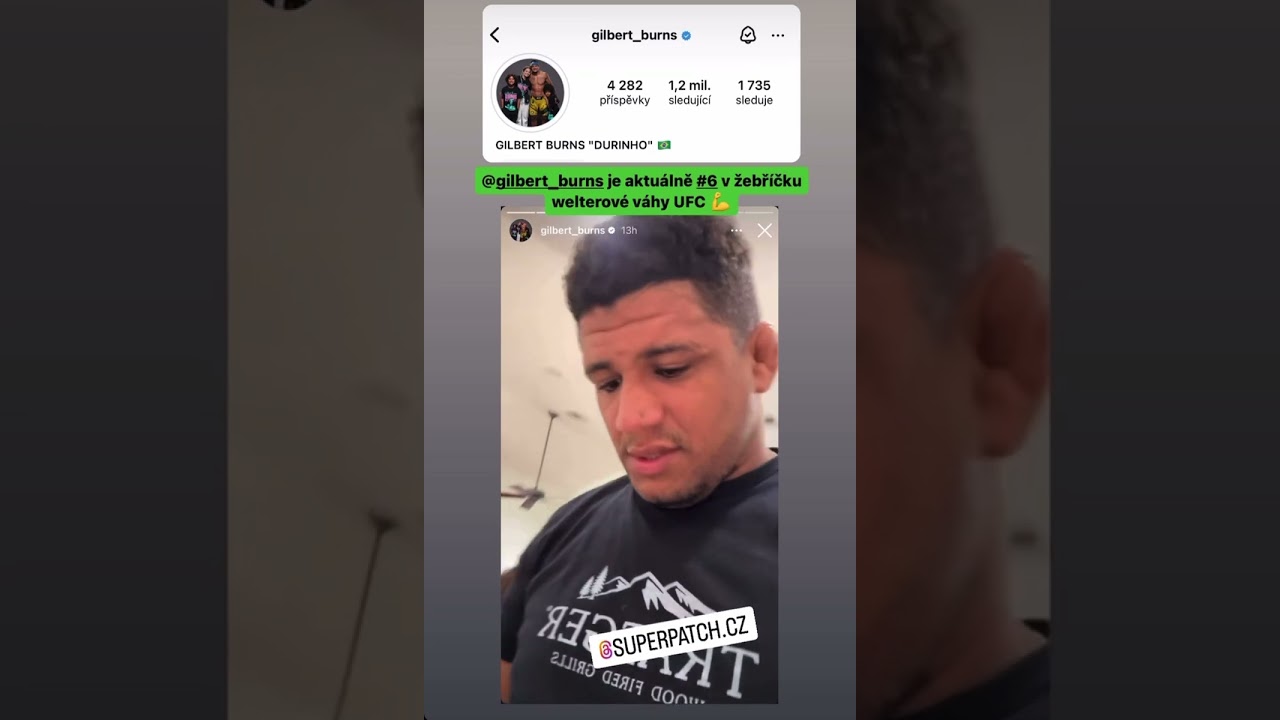 Gilbert Burns UFC - Super Patches