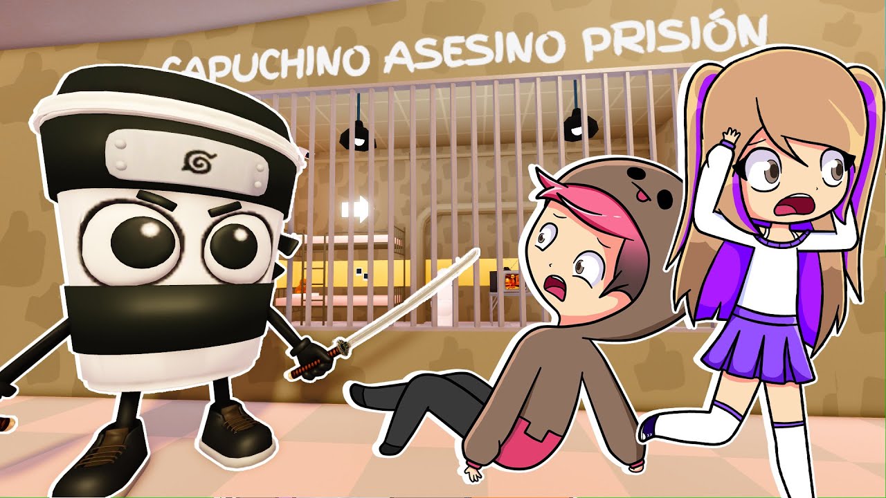 ESCAPAMOS de la PRISIÓN del CAPPUCCINO ASSASSINO en ROBLOX!