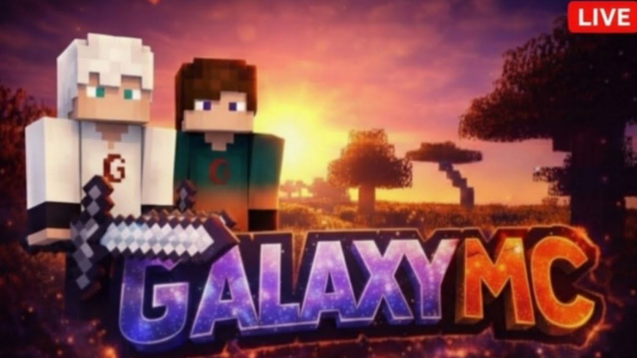 Minecraft Playing Galaxy Mc Minecraft 24/7 server java+Bedrock - YouTube