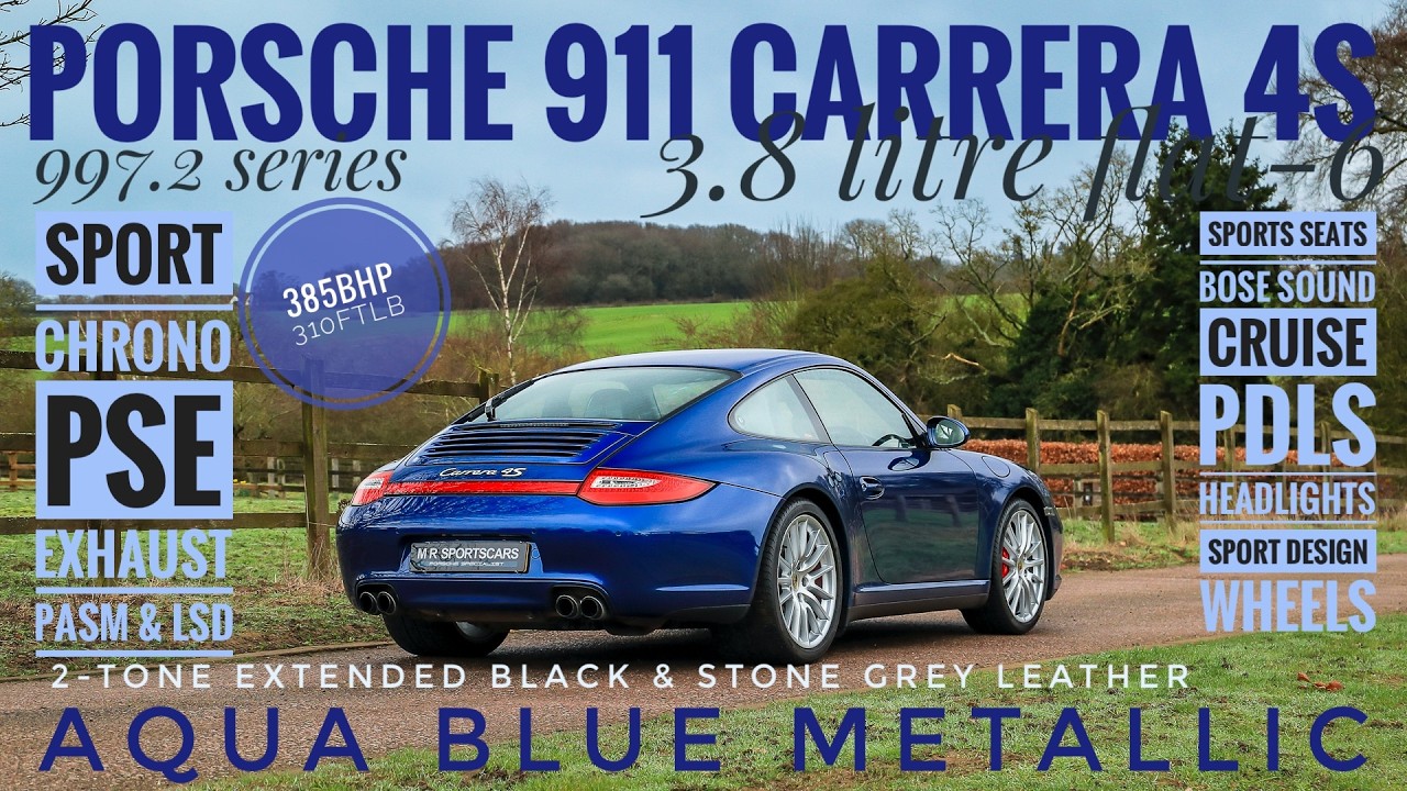 Продается Porsche 911 Carrera 4S Coupe 997.2 Special Order Aqua Blue & 2-Tone Interior Chrono PSE.
