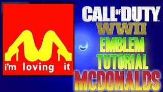 I'm Lovin It ( McDonalds ) -  Call of Duty COD WW2 WWII ( EASY ) Emblem Tutorial