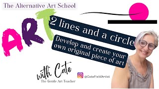 Unlock Your Creativity: Simple Art Technique Using Two Lines and a Circle