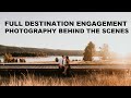 Full destination engagement photography behind the scenes  big bear lake ca