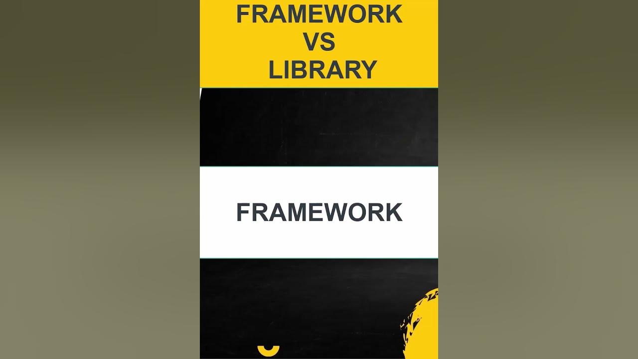 Libraries and frameworks | difference between library and framework | # ...