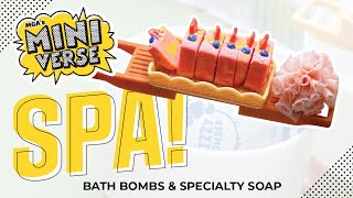 NEW Miniverse SPA series 1 unboxing and build - bath bombs and specialty soaps