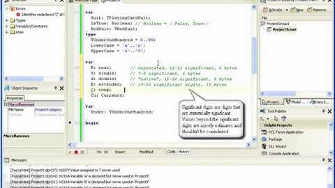 Turbo delphi - DataTypes