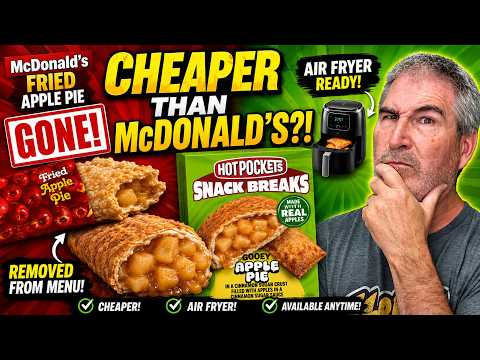 NEW Hot Pockets Gooey Apple Pie Review! 🍎🥧 | Can It Replace McDonald’s Fried Apple Pie?!
