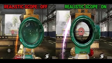 Realistic Scope On VS Realistic Scope Off