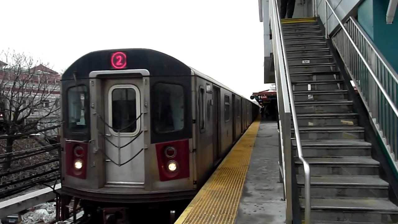 241st Street bound R142 2 train at East 180th Street