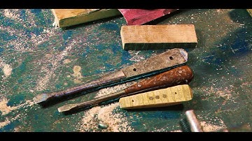 DIY screwdriver handles. Easy restoration of old flathead screwdriver.