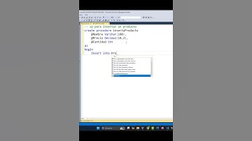 Procedimiento Almacenado para Insertar Productos | Curso SQL Server #sql #sqlserver #windows