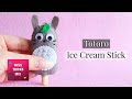 Totoro Felt Ice Cream Stick DIY Tutorial