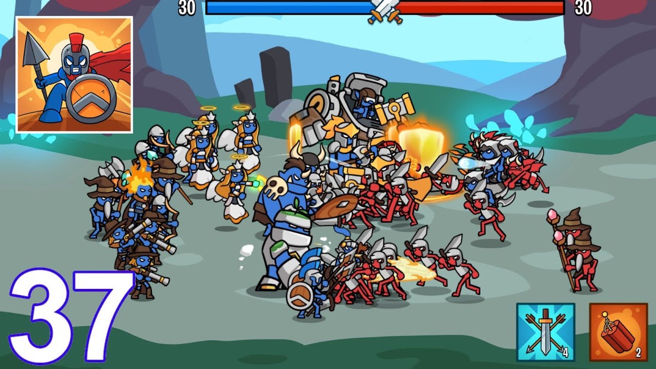 Stick War 2 : Battle Of Legions Part 37 Level 846 - 876 Gameplay (Android,  Ios) ! New Units - Youtube