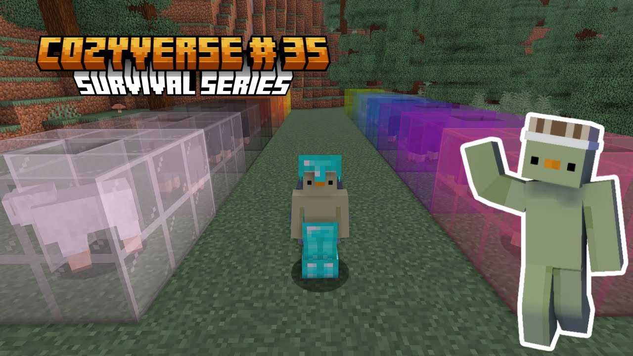 Automatic Wool Farm 🐑 Every Color Unlocked – CozyVerse Ep.35 | Minecraft Survival Series