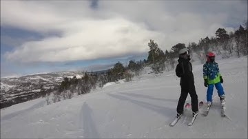 Skiing in Geilo green run (run 51) top to bottom 2020!!