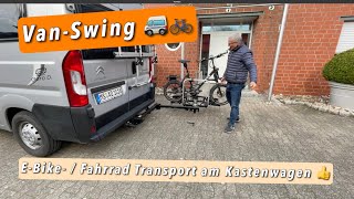 VanSwing  EBike / Fahrrad Transport mit dem Kastenwagen