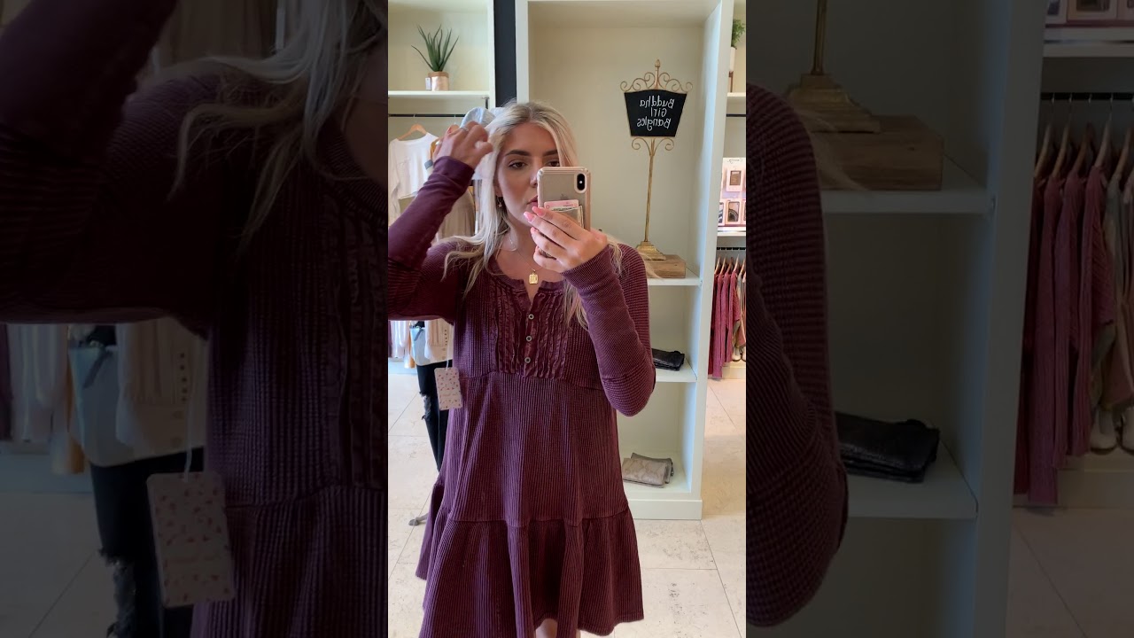 Free People | Jolene Mini Dress | Wine 