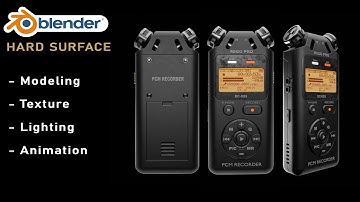 Hard surface Modeling  blender Tutorial - PCM Recorder