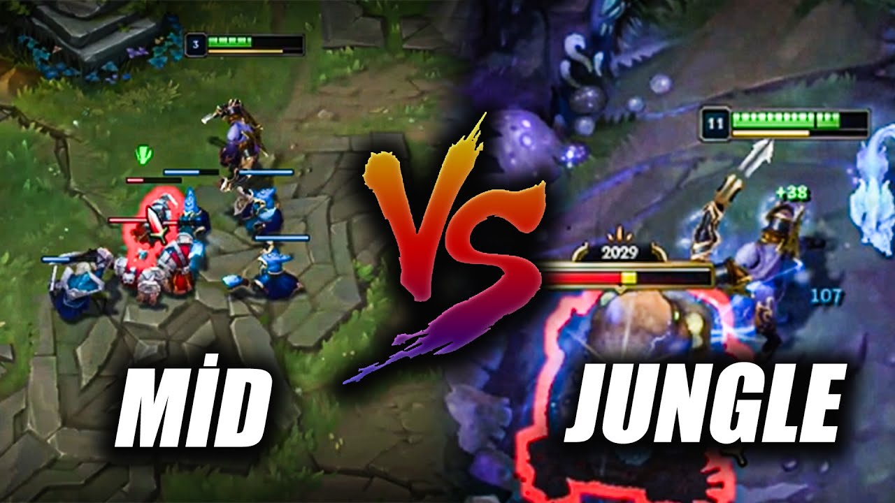JUNGLE ZED VS MİD ZED ?! | Zedxsmurf