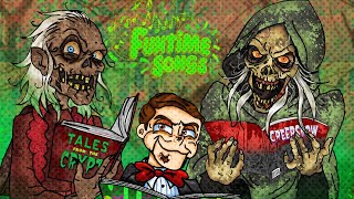 Crypt Keeper vs. Slappy vs. The Creep Horror off, a battle of fright,