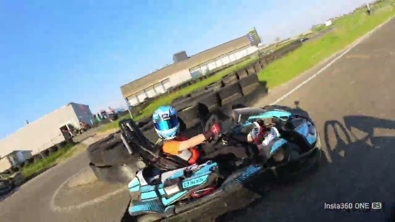 Karting Haute Picardie Arvillers France - Training ahead of race with 160cc karts - new track record