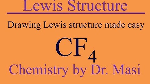 How to Draw Lewis Structure for CF4 tetrafluorocarbon?